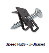 U Shaped Speed Nut 10-16 Thread, 0.025-0.150 Panel THK
