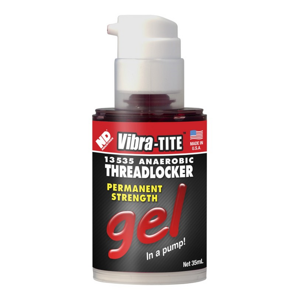 Vibra-TITE Threadlocker, Red Liquid, 50 mL Tube