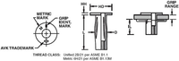 AVK AR Series 5/16-18 UNC, .280-.500 Grip Range