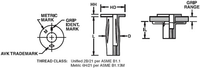 AVK AR Series M6 x 1.0 ISO, 0.5-7.1 Grip Range