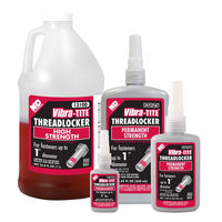 Vibra-TITE Threadlocker, Red Liquid, 250 mL Bottle