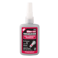 Vibra-TITE Threadlocker, Red Liquid, 50 mL Bottle